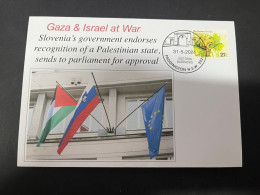 1-6-2024 (2) Gaza War - Slovenia's Government Endorses Recognition Of Palstinian Stste - Militaria