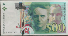 Billet De 500 Francs Pierre Et Marie CURIE 1995 FRANCE H032079531 - 500 F 1994-2000 ''Pierre Et Marie Curie''