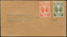 Malaya Kelantan Kota Bahru Cover Mailed To Czechoslovakia 1938. 12c Rate. Malaysia. Company Handstamp - Kelantan