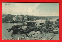 VBB-27  Bergen  Harbour Used To Italy Roma In 1910 - Norwegen