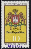GERMANY(1977) Arms Of Hamburg Post. MUSTER (specimen) Overprint. Scott No 1262. - Autres & Non Classés