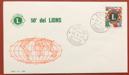 ITALY - FDC - 1967 - 50th Anniversary Of The Founding Of The Lions Clubs - FDC
