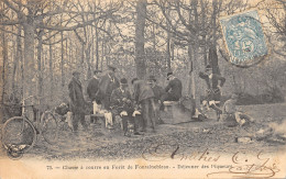 77-FONTAINEBLEAU-CHASSE A COURRE-N°512-G/0341 - Fontainebleau