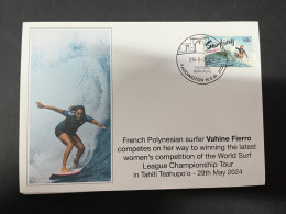 1-6-2024 (2) 2024 France - Surfing In Tahiti - Vahine Fierro Win Women's World Surfing League Championship 2024 - Sonstige & Ohne Zuordnung