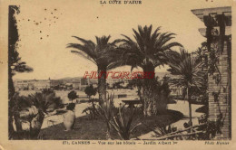 CPA CANNES - VUE SUR LES HOTELS - JARDIN - Cannes