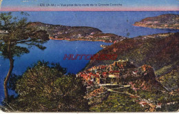 CPA EZE - VUE DE LA ROUTE DE LA GRANDE CORNICHE - Eze