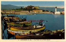 CPA ANTIBES - LE PORT ET LE FORT CARRE - Autres & Non Classés