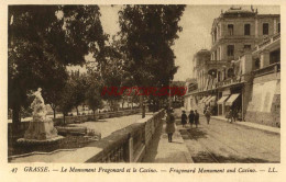 CPA GRASSE - LE MONUMENT FRAGONARD ET LE CASINO - Grasse