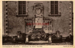 CPA BARBEZIEUX - (CHARENTE) - MONUMENT AUX MORTS - Sonstige & Ohne Zuordnung