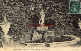 CPA VERNON - PARC DU CHATEAU DE BIZY - FONTAINE - Vernon