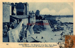 CPA SAINT MALO - LES REMPARTS - Saint Malo