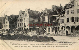 CPA ARRAS - GUERRE 1914-1918 - MAISONS SUR LA GRANDE PLACE - Arras