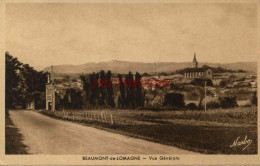 CPA BEAUMONT DE LOMAGNE - VUE GENERALE - Beaumont De Lomagne