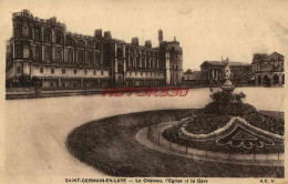 CPA SAINT GERMAIN EN LAYE - LE CHATEAU , L'EGLISE ET LA GARE - St. Germain En Laye (Château)