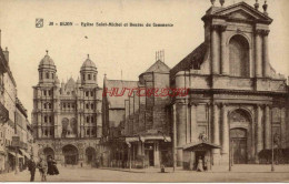 CPA DIJON - EGLISE SAINT MICHEL ET BOURSE DU COMMERCE - Dijon