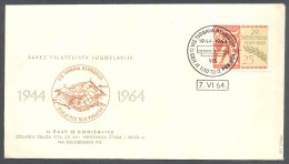 .Yugoslavia, 1964-06-07, Croatia, Vis, Vis - Fortress Of The Revolution, Special Postmark & Cover - Other & Unclassified