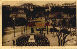 CPA AVIGNON - AVENUE JEAN JAURES - COURS DE LA GARE - Avignon