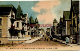 CPA WIMEREUX - L'AVENUE DE LA MER - LL - Other & Unclassified