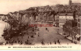 CPA BOULOGNE SUR MER - LE QUAI GAMBETTA ET QUARTIER SAINT PIERRE - Boulogne Sur Mer