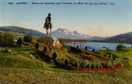 CPA LAFFREY - STATUE DE NAPOLEON - Laffrey