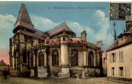 CPA HOUDAN - ABSIDE DE L'EGLISE SAINT JACQUES - Houdan