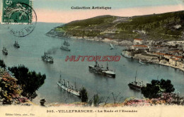 CPA VILLEFRANCHE SUR MER - LA RADE ET L'ESCADRE - Villefranche-sur-Mer