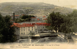 CPA FONTAINE DE VAUCLUSE - BARRAGE DE LA SORGUE - Otros & Sin Clasificación