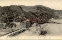 CPA PHILIPPEVILLE - ROUTE DE LA NOUVELLE CORNICHE - LE NOUVEAU PONT - Skikda (Philippeville)