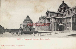 CPA PISA - PIAZZA DEL DUOMO E PORTA NUOVA - Pisa