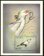 2000 Angola Secretary Bird Souvenir Sheet (** / MNH / UMM) - Arends & Roofvogels