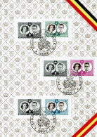 Belgie 1960 -  OBP 1169/74° Folder - Koninklijk Huwelijk - Boudewijn & Fabiola - Koniklijke Families