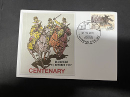 1-6-2024 (2) Battle Of Beersheba Memorial (31th October 1917) Postmark For Centenary 31-10-2017 (Beersheba Stamp) - Militaria