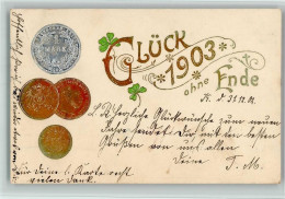 13039441 - Jahreszahlen Glueck 1903 Ohne Ende - Muenzen - Neujahr