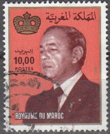 Maroc 1983 Michel 1016 O Cote (2005) 1.50 € Roi Hassan II Année 1995 Cachet Rond - Marocco (1956-...)