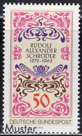 GERMANY(1978) Book Cover By Alexander Schroder. MUSTER (specimen) Overprint. Scott No 1265. - Sonstige & Ohne Zuordnung