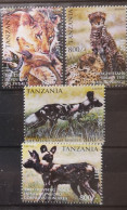 Tansania 2011 Nationalpark Wildtiere Mi 4774/77** - Tanzania (1964-...)