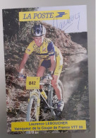 Autographe Laurence Leboucher La Poste Coupe De France VTT 95 - Cyclisme