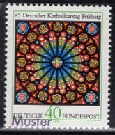 GERMANY(1978) Rose Window, Freiburg Cathedral. MUSTER (specimen) Overprint. Scott No 1278. - Sonstige & Ohne Zuordnung