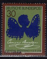 GERMANY(1978) Clemens Brentano As Butterfly. MUSTER (specimen) Overprint. Scott No 1279. - Altri & Non Classificati