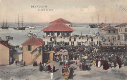 Liban - BEYROUTH - La Gare Du Port - Ed. De La Poste Française 4 Aquarellée - Lebanon