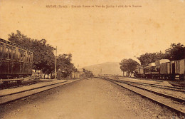 Liban - RAYAK - Grande Route Et Vue Du Jardin à Côté De La Station Du Chemin De Fer - Ed. Au Bon Marché Du Liban 251 - Liban