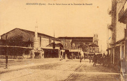 Liban - BEYROUTH - Rue De Sahet Assour Et Fontaine De Hamidié - Ed. Au Bon Marché Du Liban 37 - Lebanon