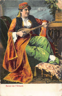 Turkey - Turkish Lady Playing The Bağlama - Publ. M. & M. L.  - Turkey