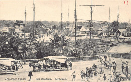Barbados - BRIDGETOWN - Trafalgar Square And Gardens, Horse-drawn Tram - Publ. J. R. H. Seifert & Co.  - Barbados