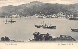 U.S. Virgin Islands - SAINT THOMAS - Town And Harbour - Publ. Reinicke & Rubin - Year 1905 (German Publisher)  - Virgin Islands, US