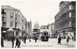 Northern Ireland - BELFAST - Donegall Place, Showing City Hall - Tram 300 Line 7 - Belfast
