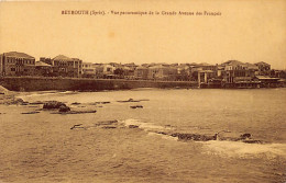 Liban - BEYROUTH - Vue Panoramique De La Grande Avenue Des Français - Ed. Au Bon Marché Du Liban 207 - Libano