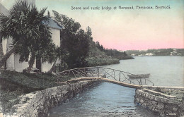 Bermuda - PEMBROKE - Scene And Rustic Bridge At Norwood - Publ. J. H. Bradley & Co. 129 - Bermuda