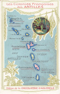 Map Of The West Indies - Publ. Chocolaterie D'Aiguebelle  - Sonstige & Ohne Zuordnung