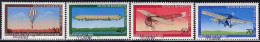 GERMANY(1978) Balloon. Zeppelin. Early Planes. Set Of 4 With MUSTER (specimen) Overprint. Scott No B549-52.. - Other & Unclassified